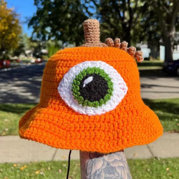 Subtronics Pumpkin Cyclops Bucket Hat